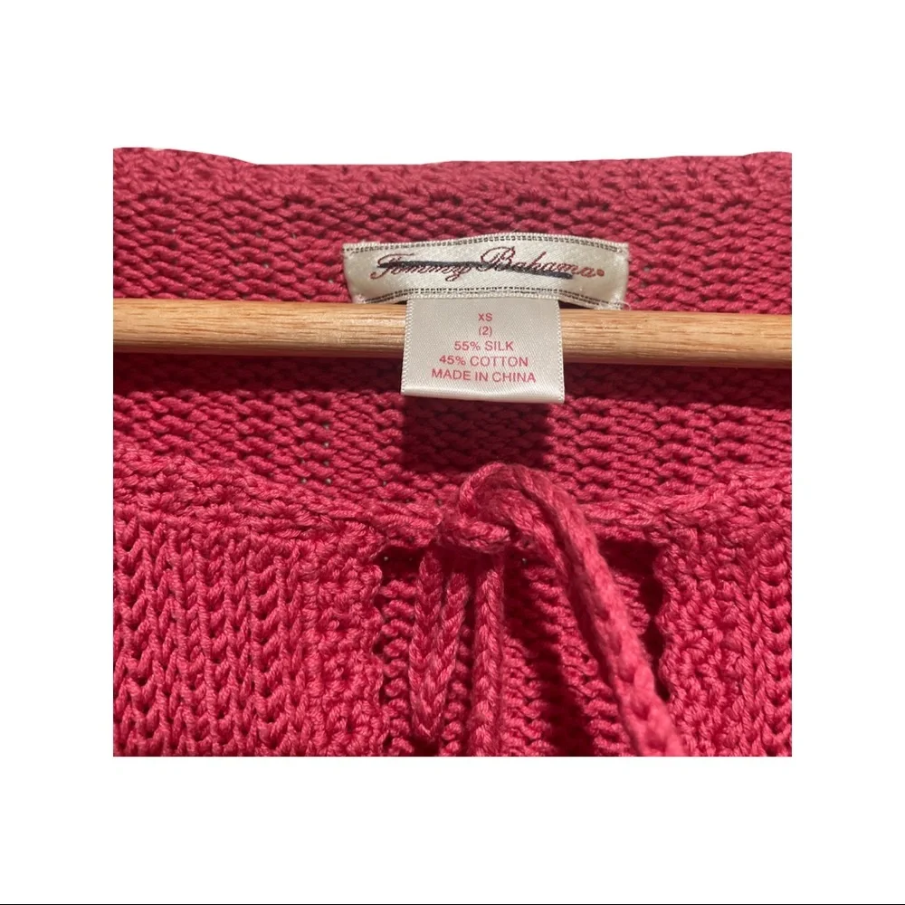 Tommy Bahama Long Sleeve Crochet Top - Picture 6 of 8